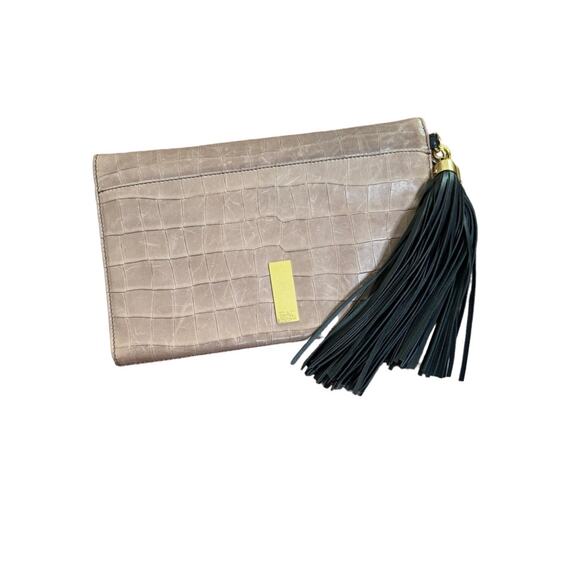 Zac Posen 2014 Fall Collection Leather Clutch Bag. - Picture 3 of 9